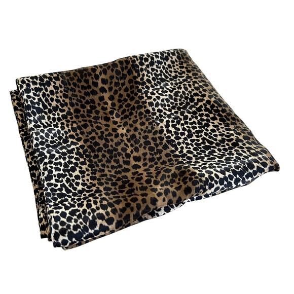 Womens Animal Print Scarf Brown Black Tonal Colors Soft Drape Rectangle 15x57 - Picture 6 of 11